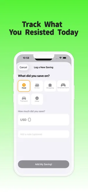Savings Tracker - GamanChart screenshot 2