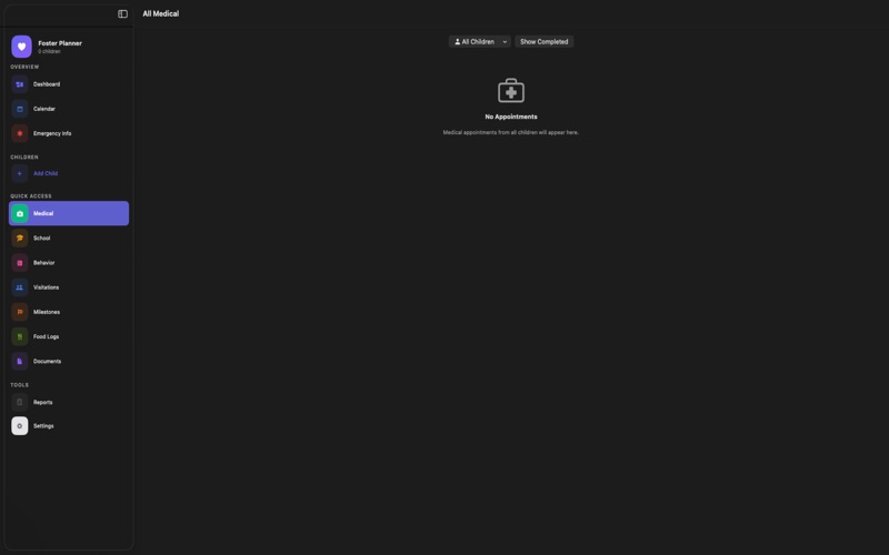 FosterCarePlanner screenshot