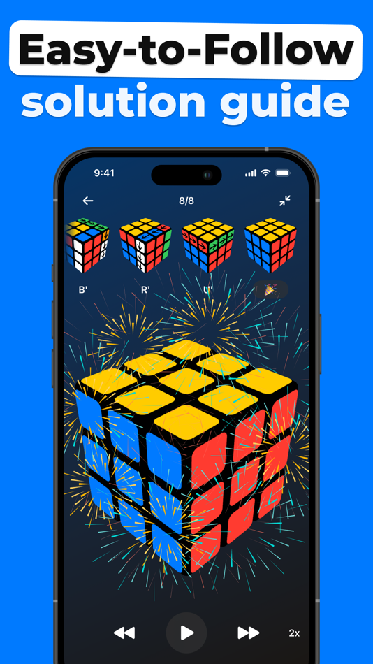 #3. Cube Solver for Rubik's Puzzle (iOS) 作者: Patrick Battisti Forsthofer