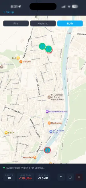 ThingsLog LoRa Mapper screenshot 3