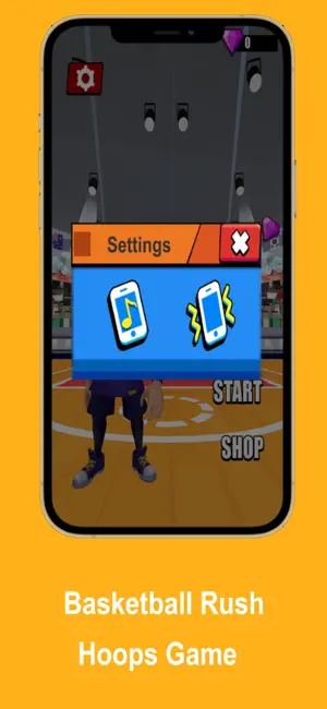 Basketball Rush Hoops Game screenshot 2