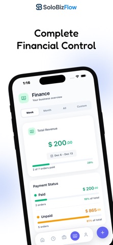 SoloBizFlow screenshot