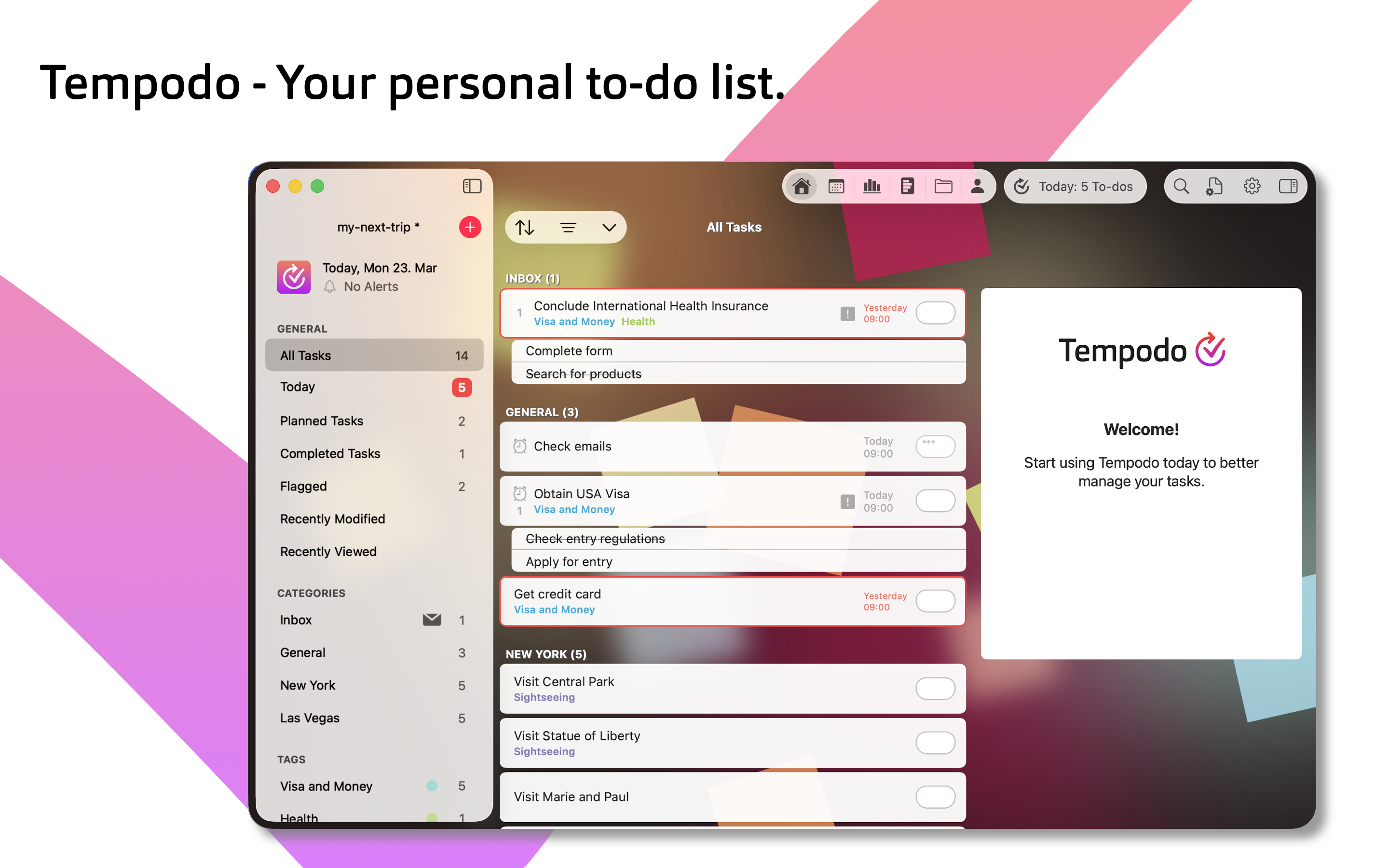 Tempodo: To Do List & Calendar