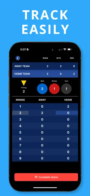 Baseball Score Keeper Go screenshot 2