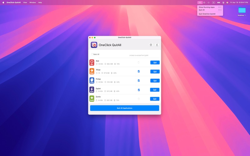 App screenshot