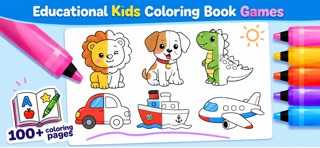 Colouring and drawing for kids iPhone screenshot