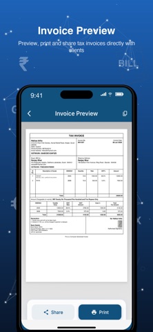 TaxNexa: GST Bill Generator screenshot