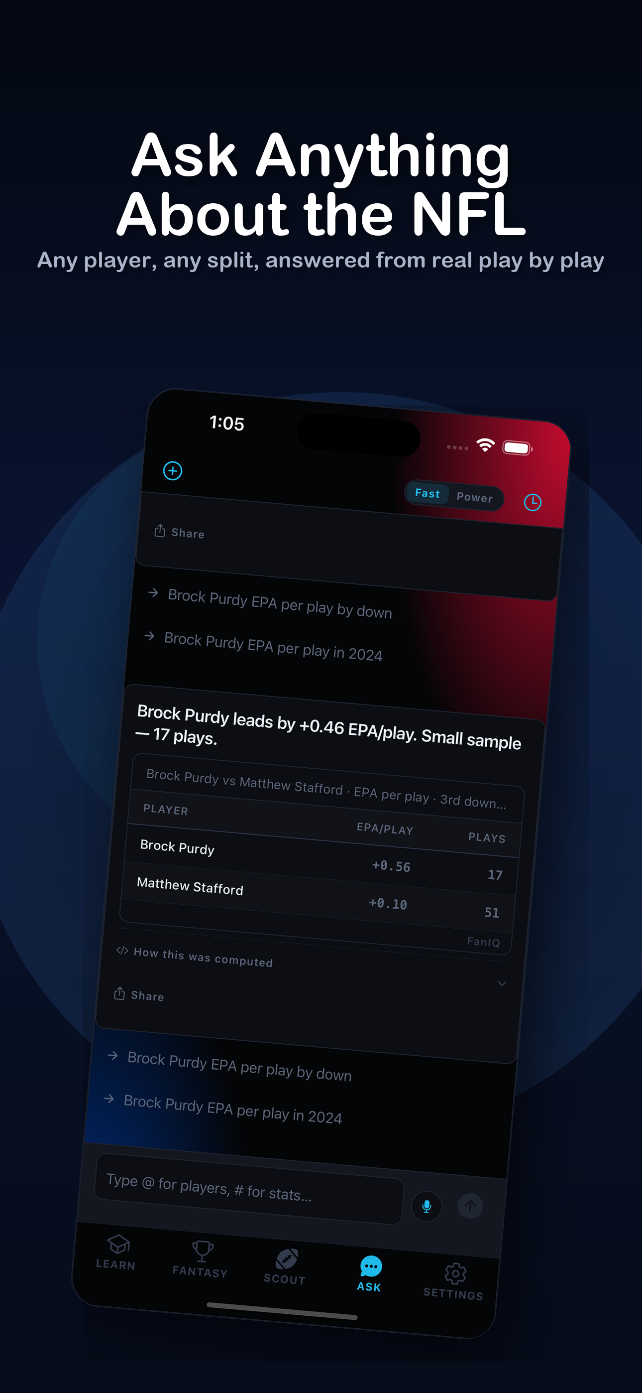 FanIQ: Fantasy Football Stats screenshot 6