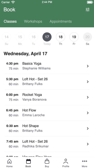 The Woodlands Yoga Studio Screenshot