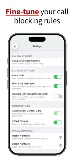 Call Ranger: Mass Call Blocker iPhone Ekran Görüntüsü 5
