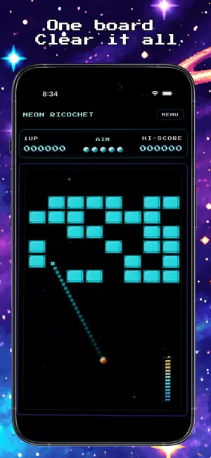 Neon Ricochet screenshot 1