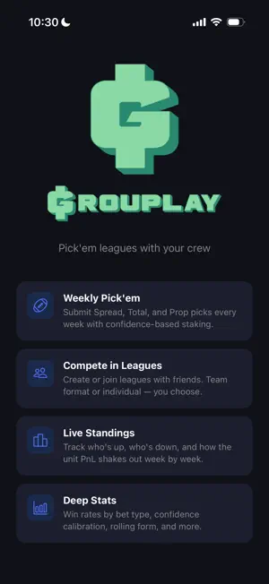 Grouplay: Pick'em Leagues screenshot 1