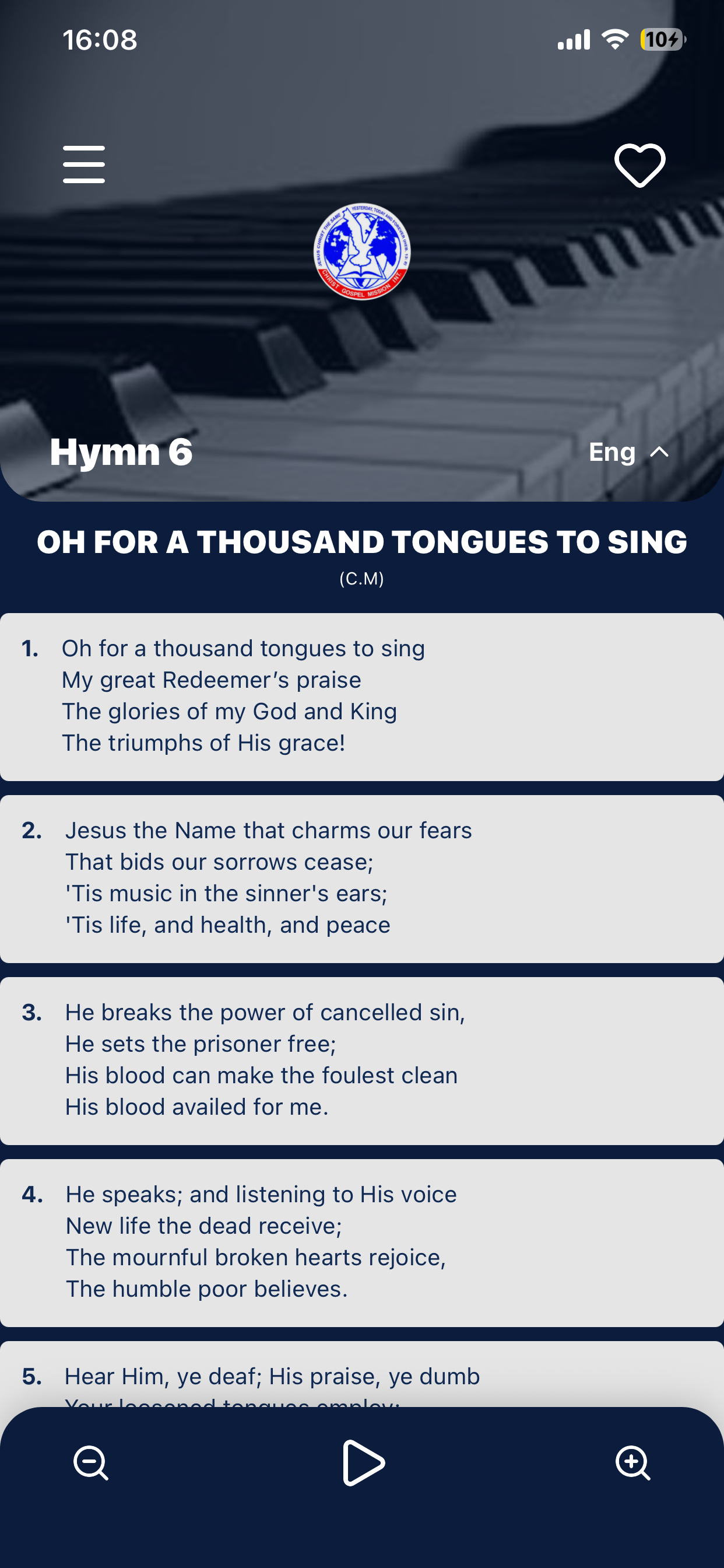 CGMINT HYMNAL screenshot 8