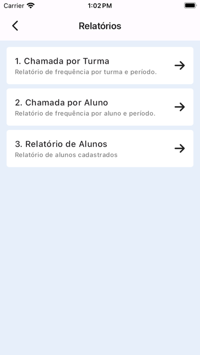 Controle Alunos e Frequência Screenshot