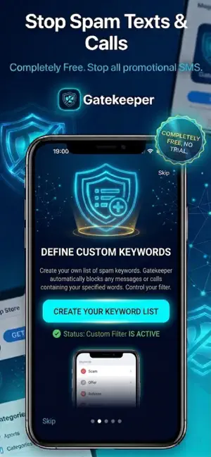 Gatekeeper: SMS & Call Blocker screenshot 1