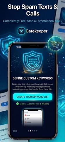Gatekeeper: SMS & Call Blocker Screenshot 1 of 5