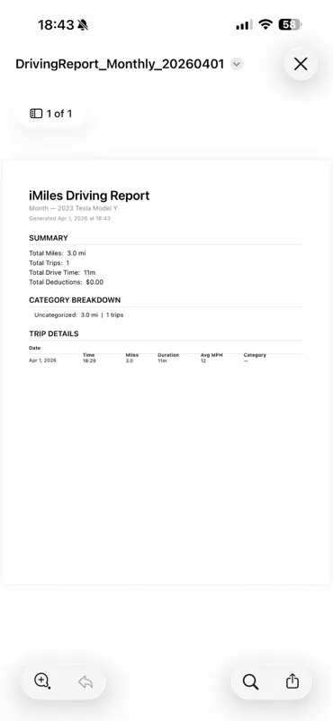 iMiles: Auto Mileage & Tax screenshot 8 of 8