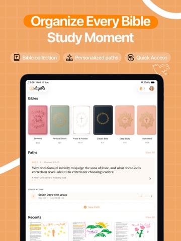 Digible: Digital Bible Journal iPad screenshot 2