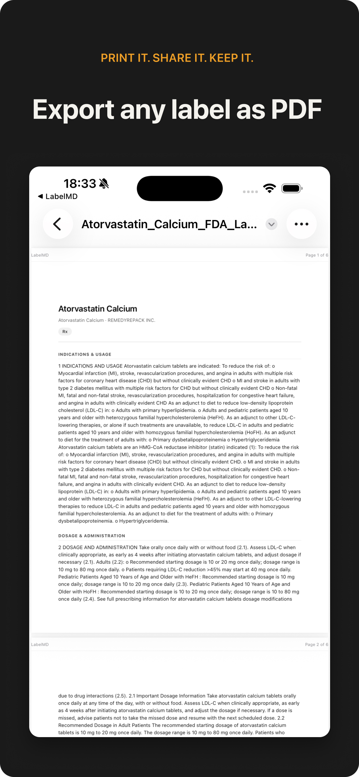 LabelMD: FDA Drug Label Lookup