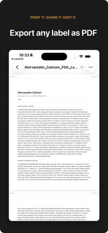 LabelMD: FDA Drug Label Lookup screenshot
