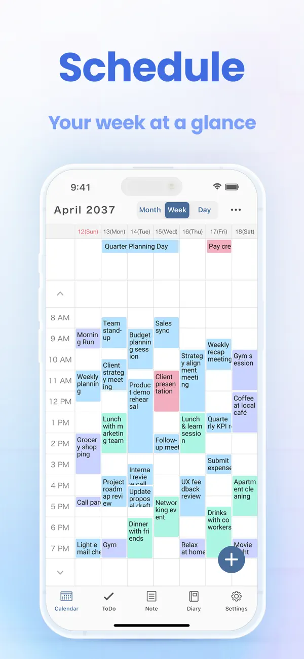 Screenshot #3 pour Smart Planner: Calendrier