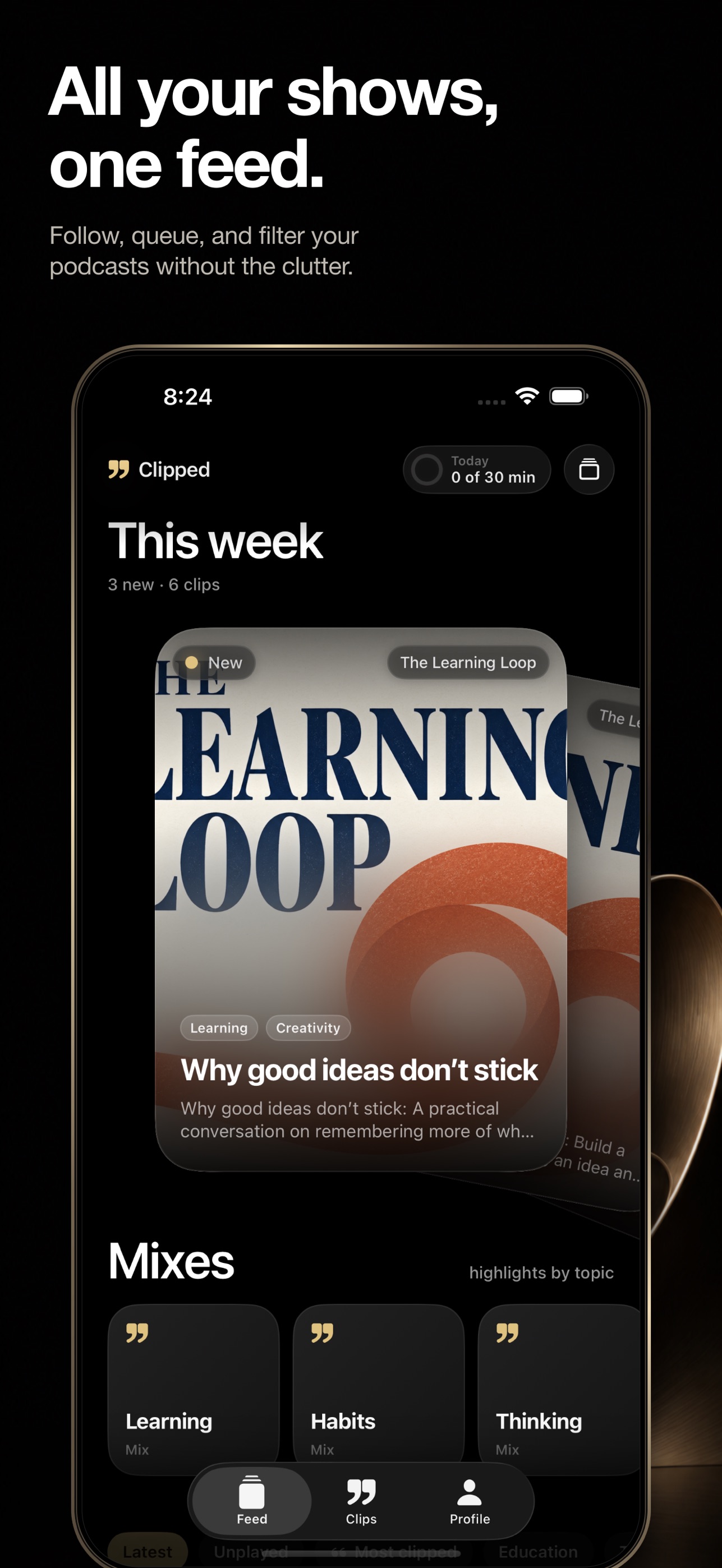 Screenshot 7 of Clipped: Podcast Highlights