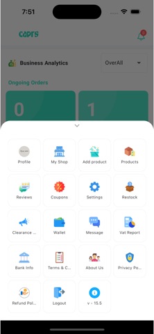Caprs Vendor screenshot