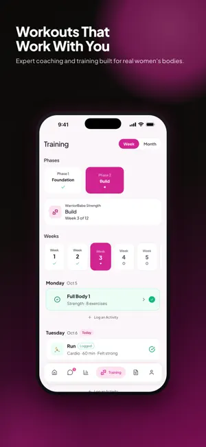 WarriorBabe App screenshot 3