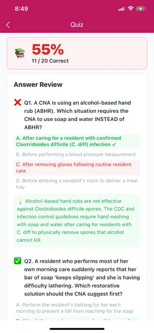 CNA Practice Test & PSW Prep screenshot 3