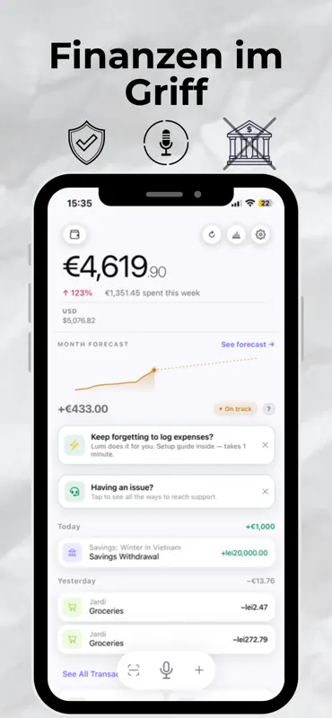 Lumi: Budget-Planer screenshot 1 of 7