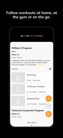 Elite Fitness Online screenshot