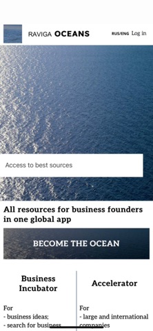 RAVIGA OCEANS Scales Startups Screenshot 1 of 5