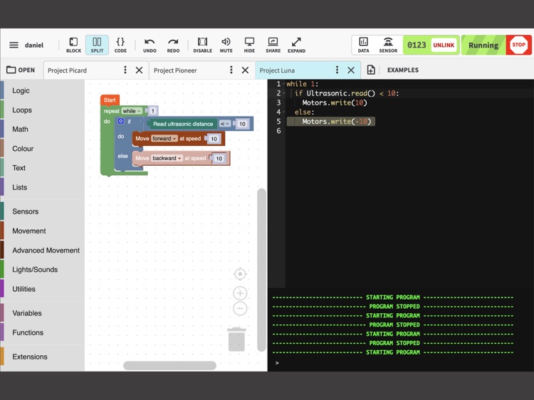 Micromelon Code Editor