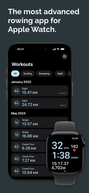 PocketCox - Rowing Workouts screenshot 1