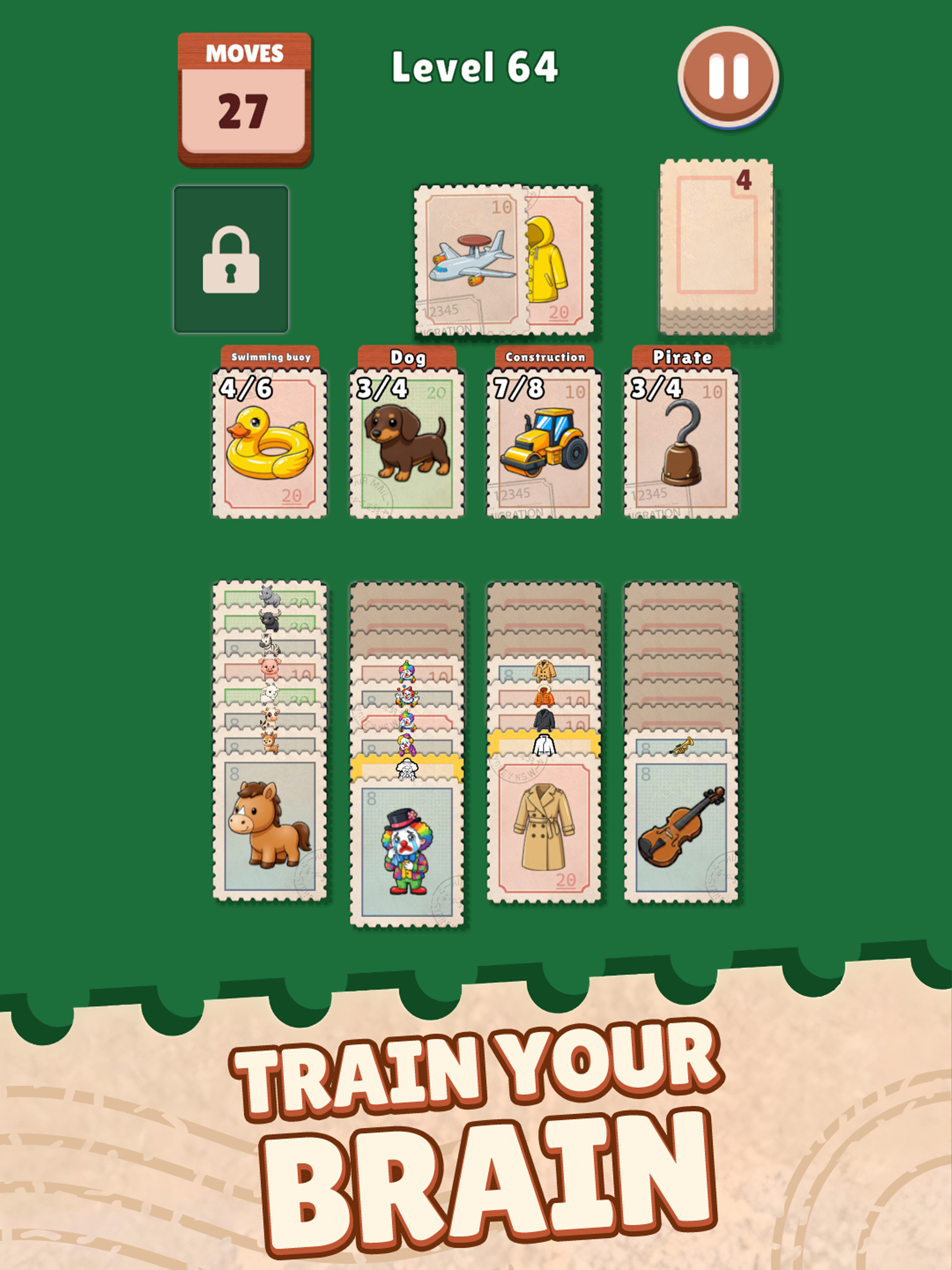 Stamp Solitaire: Card Matching