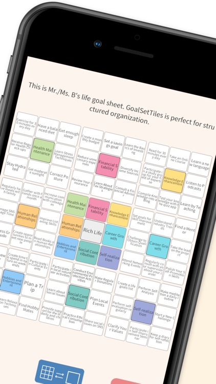 GoalSet Tiles(目標設定とTodo管理)