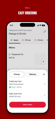 DRIT Pizza Parlor iPhone screenshot