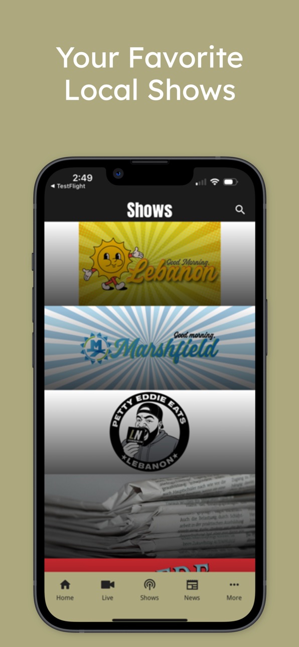 iPhone screenshot