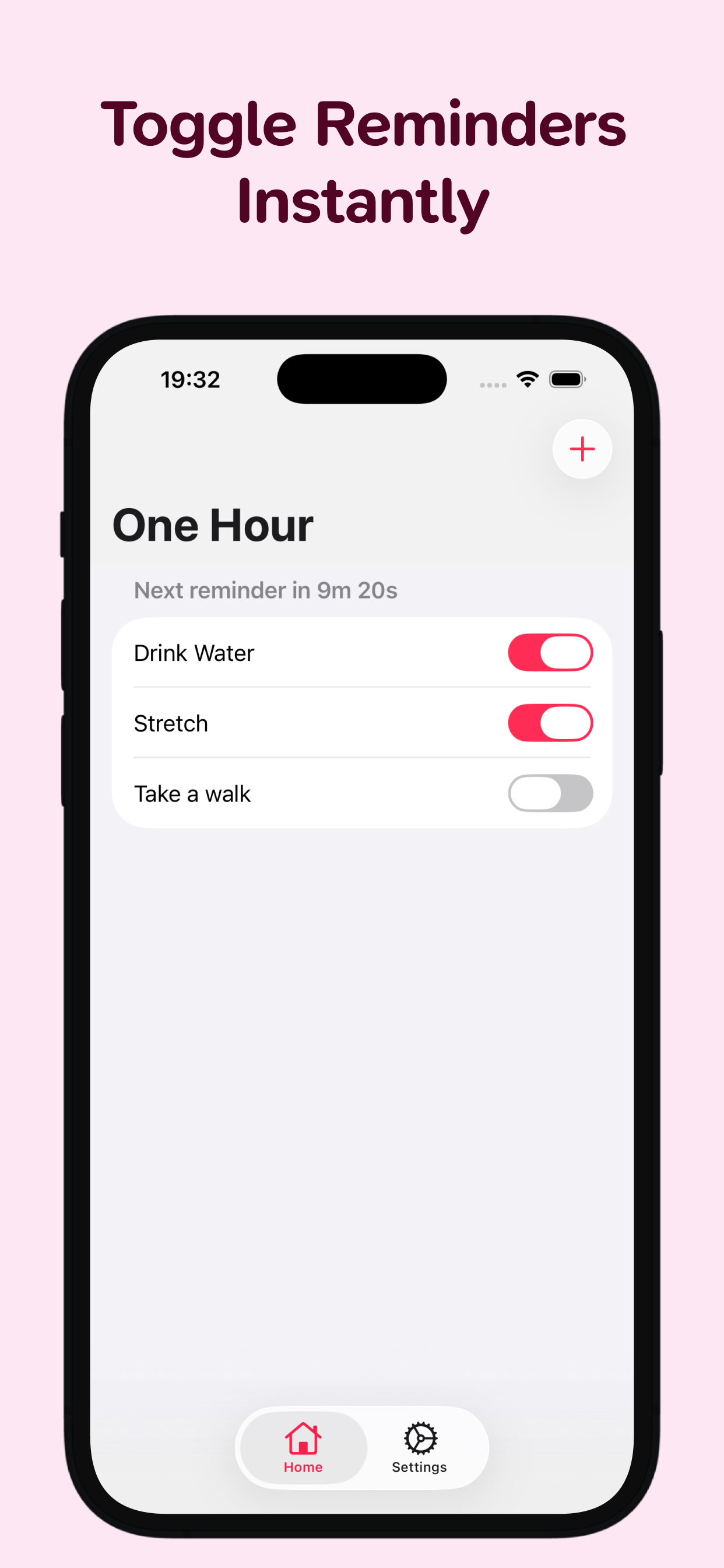 One Hour: Hourly Reminders