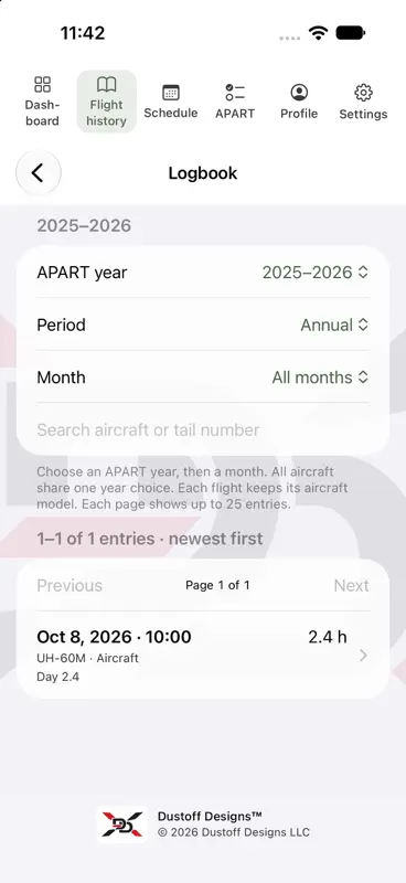 APART: Flight Logbook screenshot 3 of 10