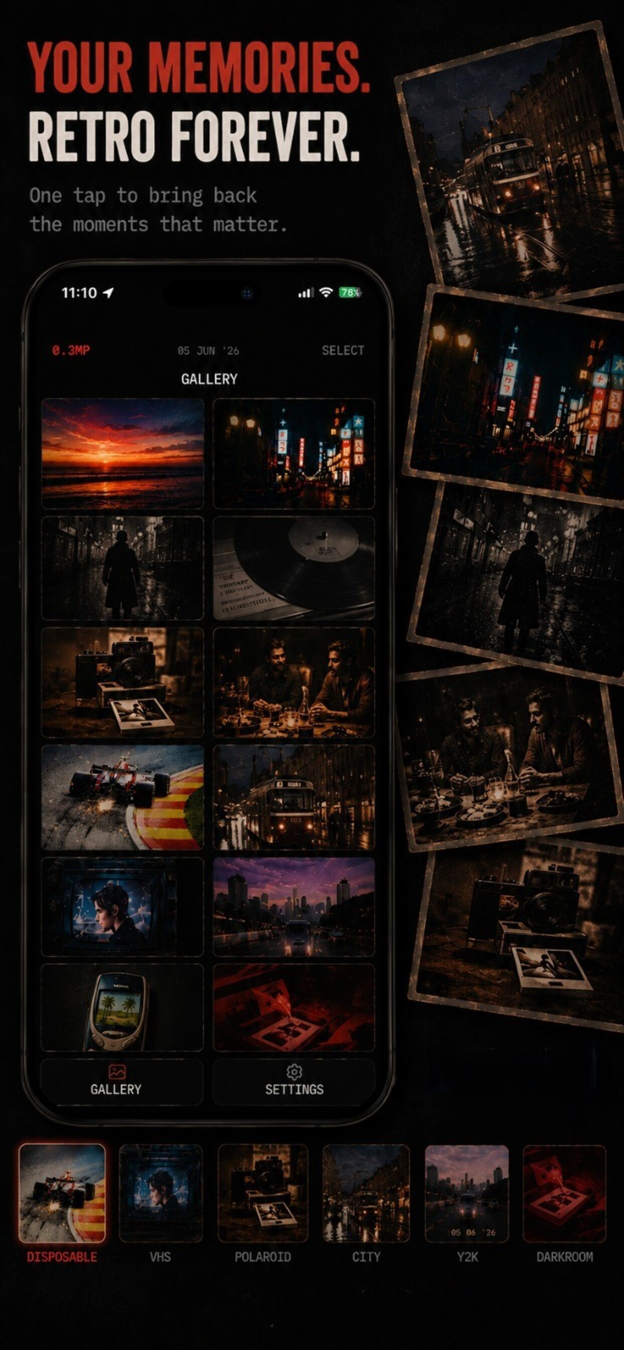 0.3MP, Polaroid & Y2K Camera screenshot 6