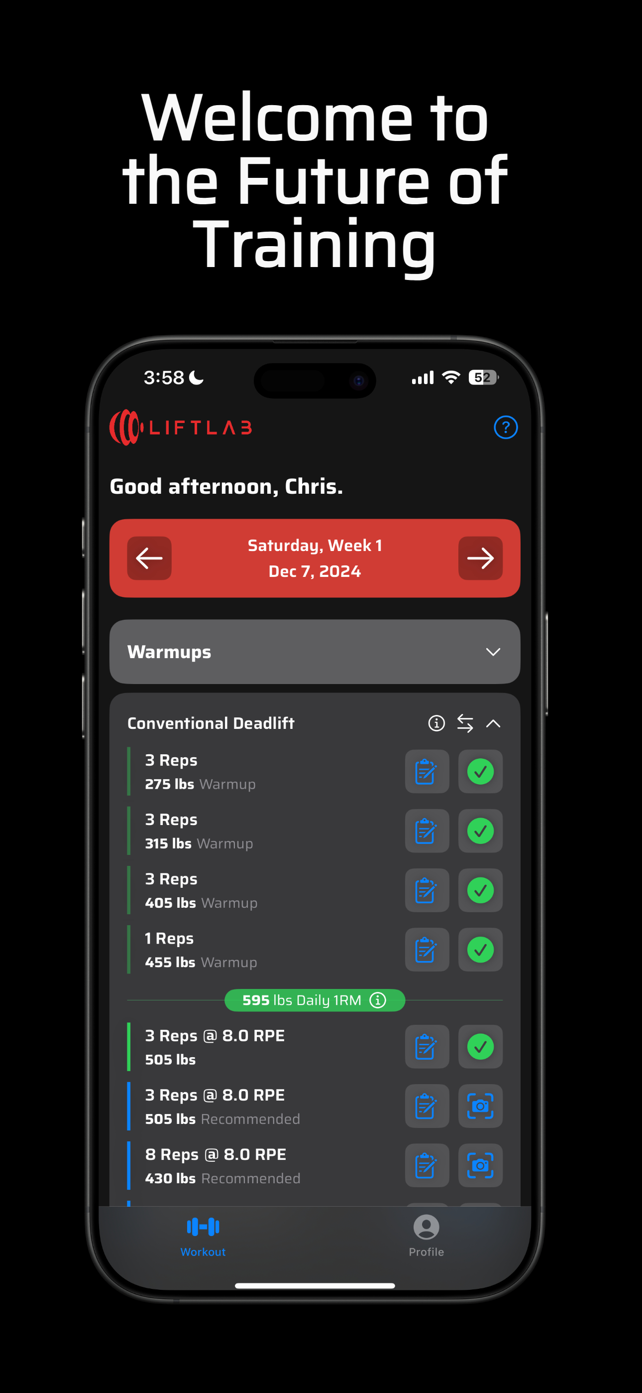 LiftLab - Optimized Training