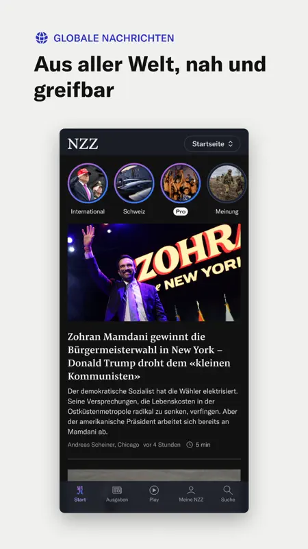 NZZ Nachrichten screenshot 1 of 9