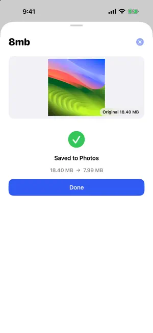 8mb — Compress Photo & Video screenshot 3