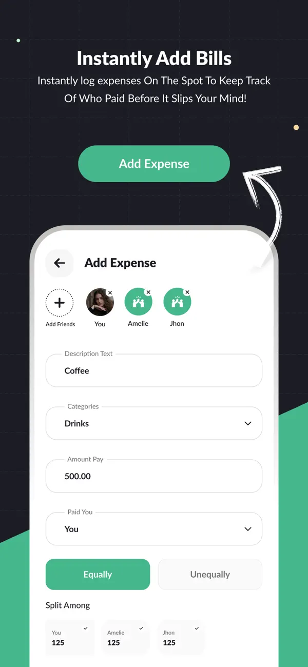 #2. Split Expense Tracker (iOS) Podle: Shrey Shah