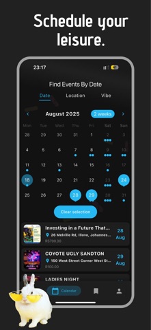 Hopp Events screenshot
