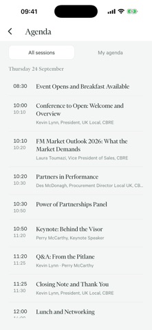 CBRE Supplier Event screenshot