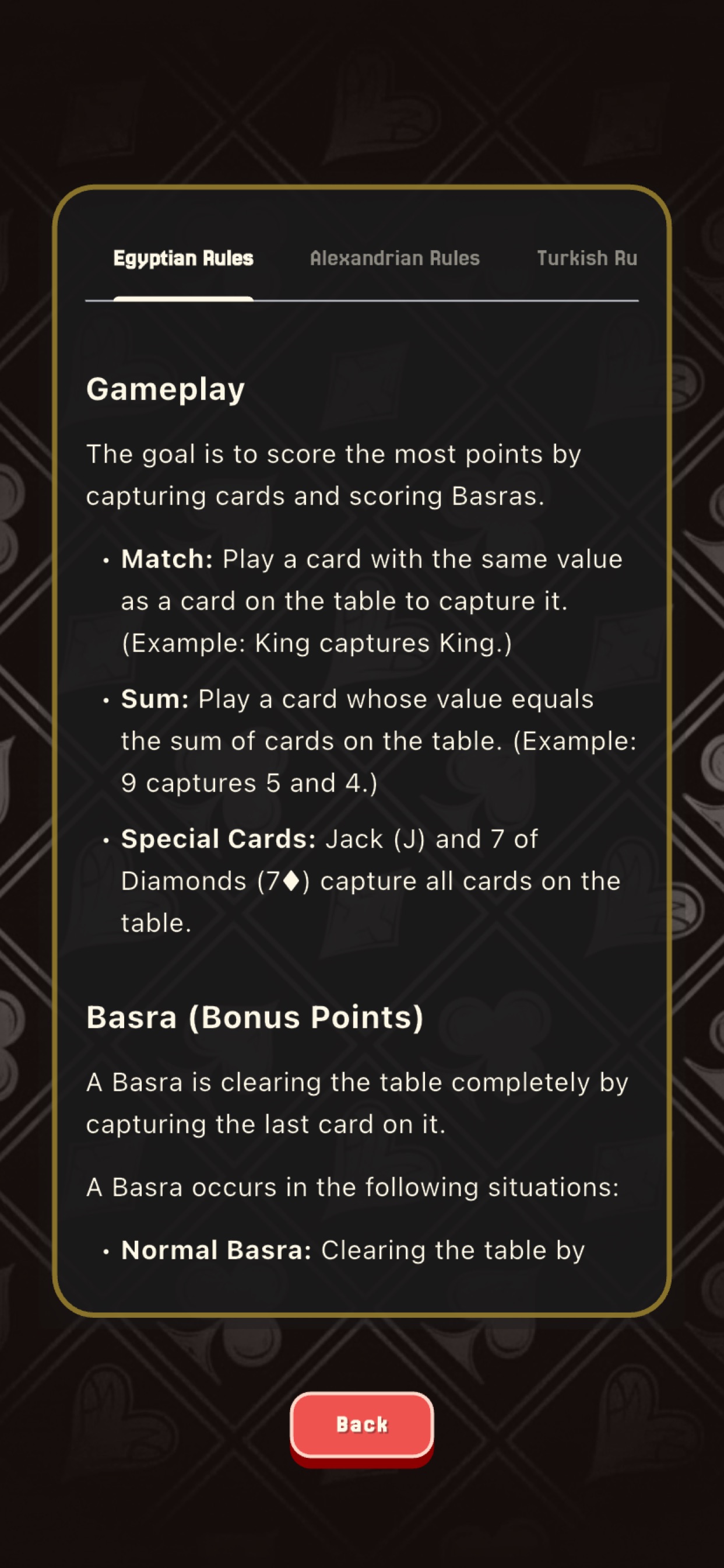 Screenshot 9 of Basra (Traditional Card Game)