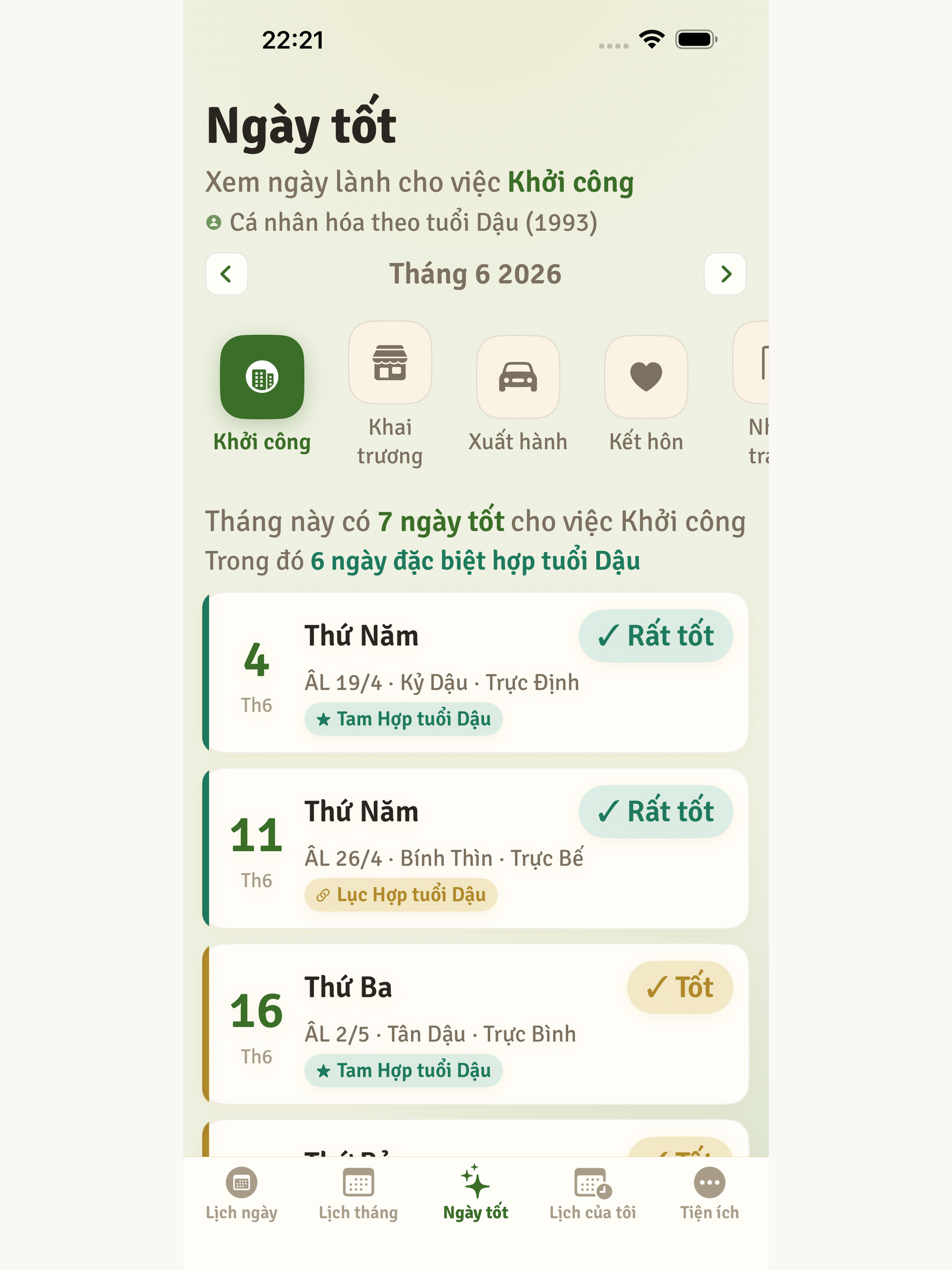 Lịch Âm - Lịch Bình An screenshot 13