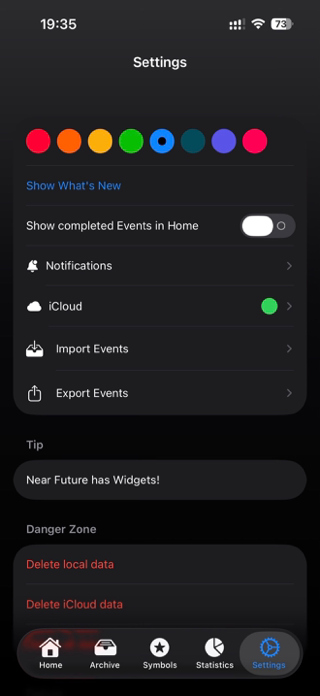 Near Future - Event Tracker Screenshot 3 of 5